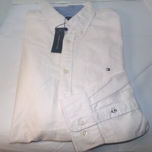 Tommy Hilfiger Mens L/S Striped Button Down Shirt~SZ XL~NWT